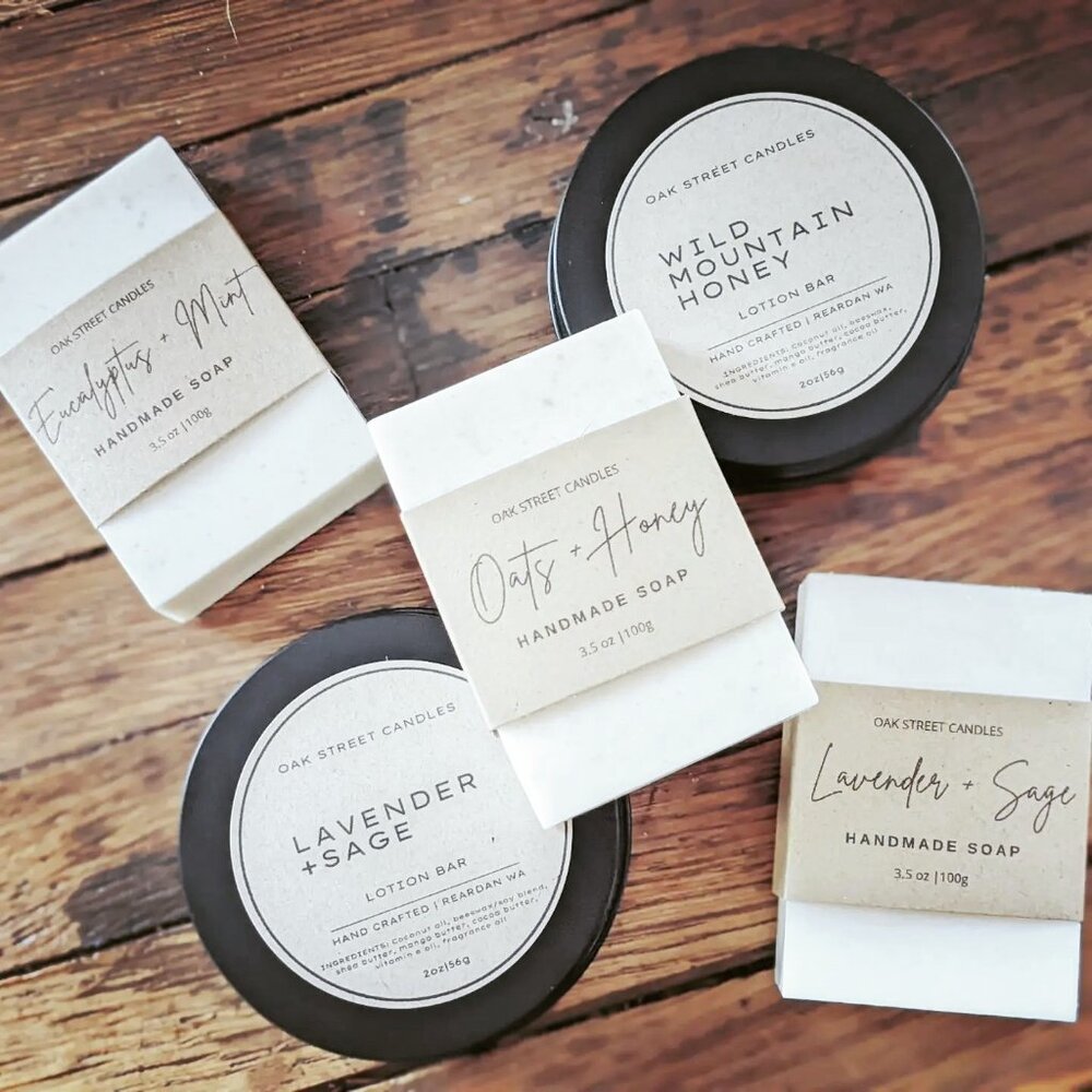 Lavender + Sage Solid Lotion Bar Handmade Natural Mango Shea Butter